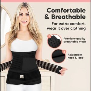 Black Adjustable Waist Trainer